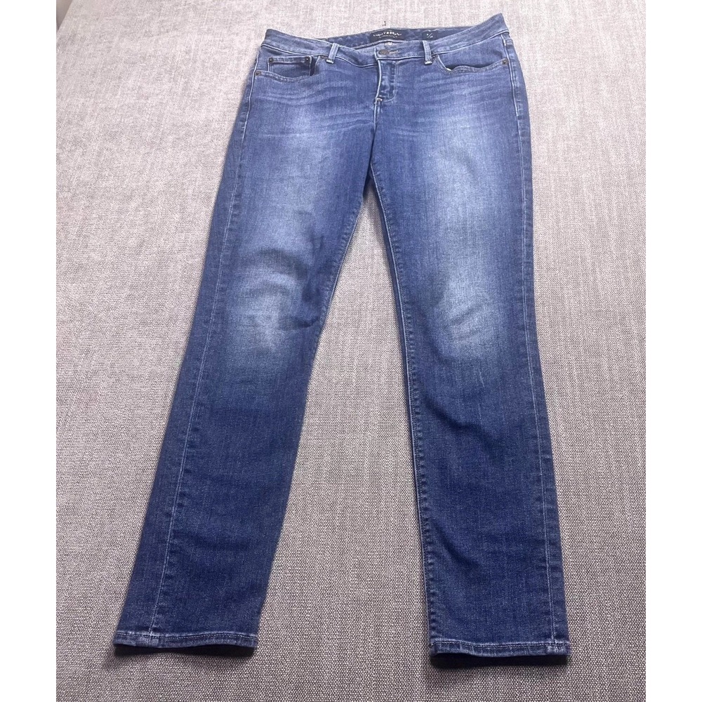 Lucky Brand Jeans Womens 8/29 Blue Denim Casual Straight Leg Whiskering 5 Pocket
